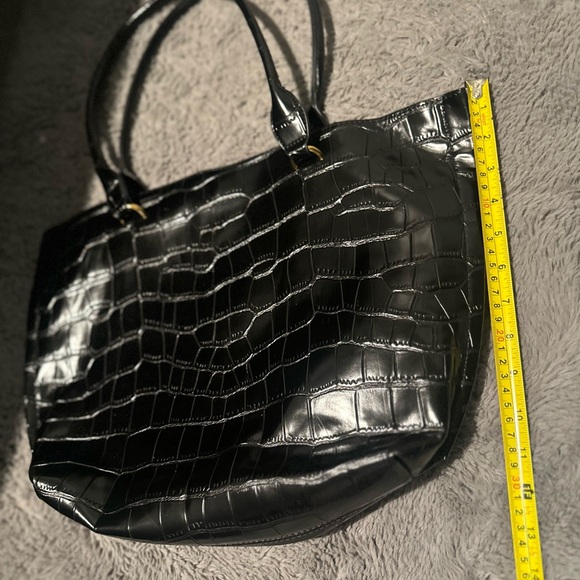 🖤NWOT” Zara “ Black Alligator Print Tote Bag - Picture 11 of 16